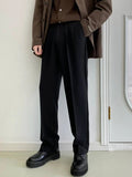 RIWYN Men Semi Formal Straight Fit Korean Pants