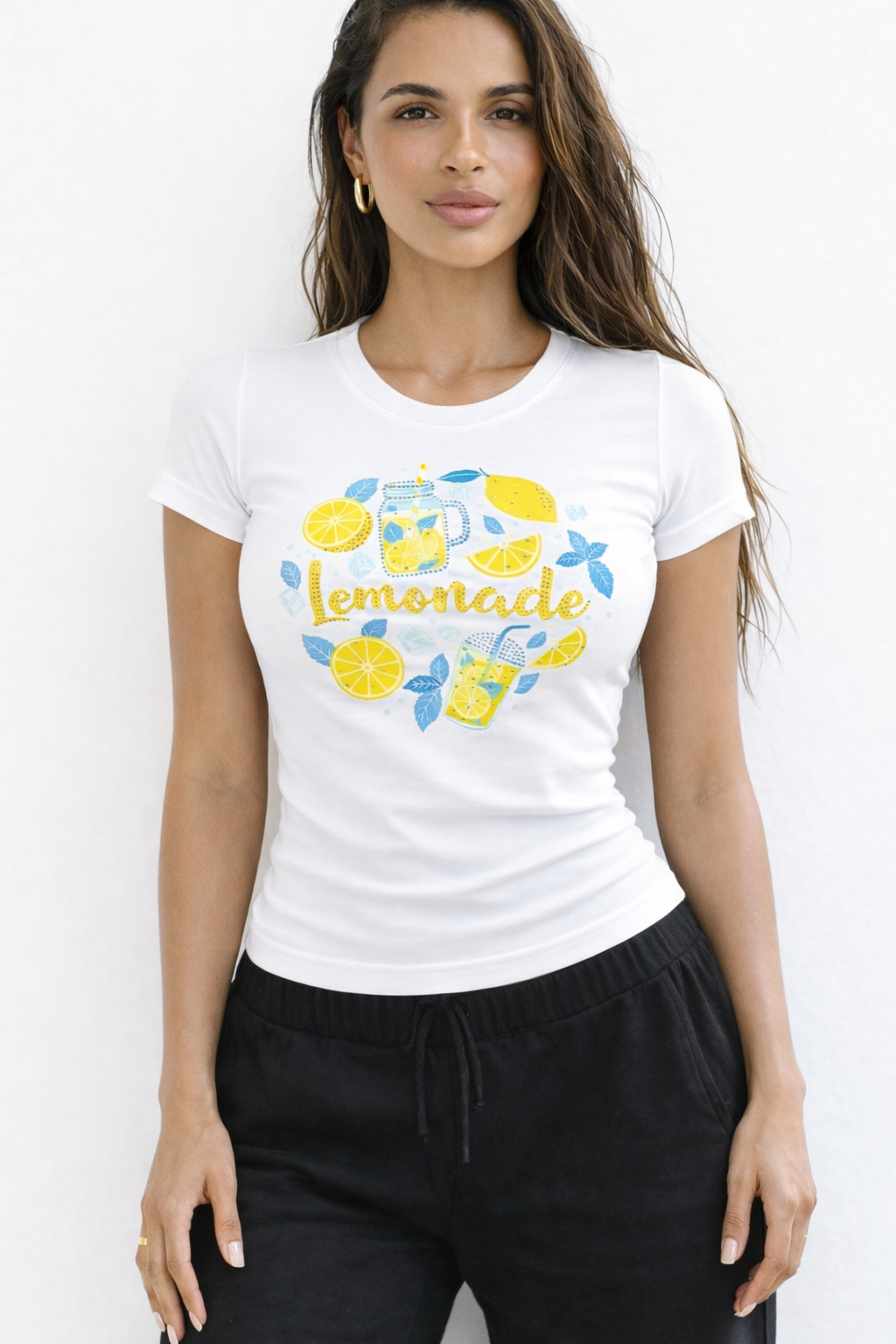 RǏWYÑ | Lemon Splash Baby Tee