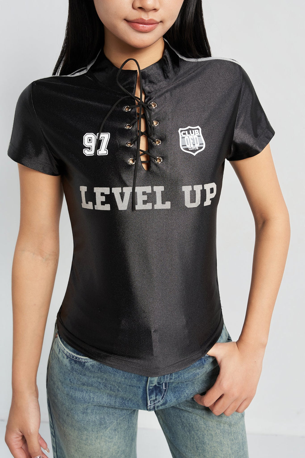 RǏWYÑ | Level Up Racer Jersey Top