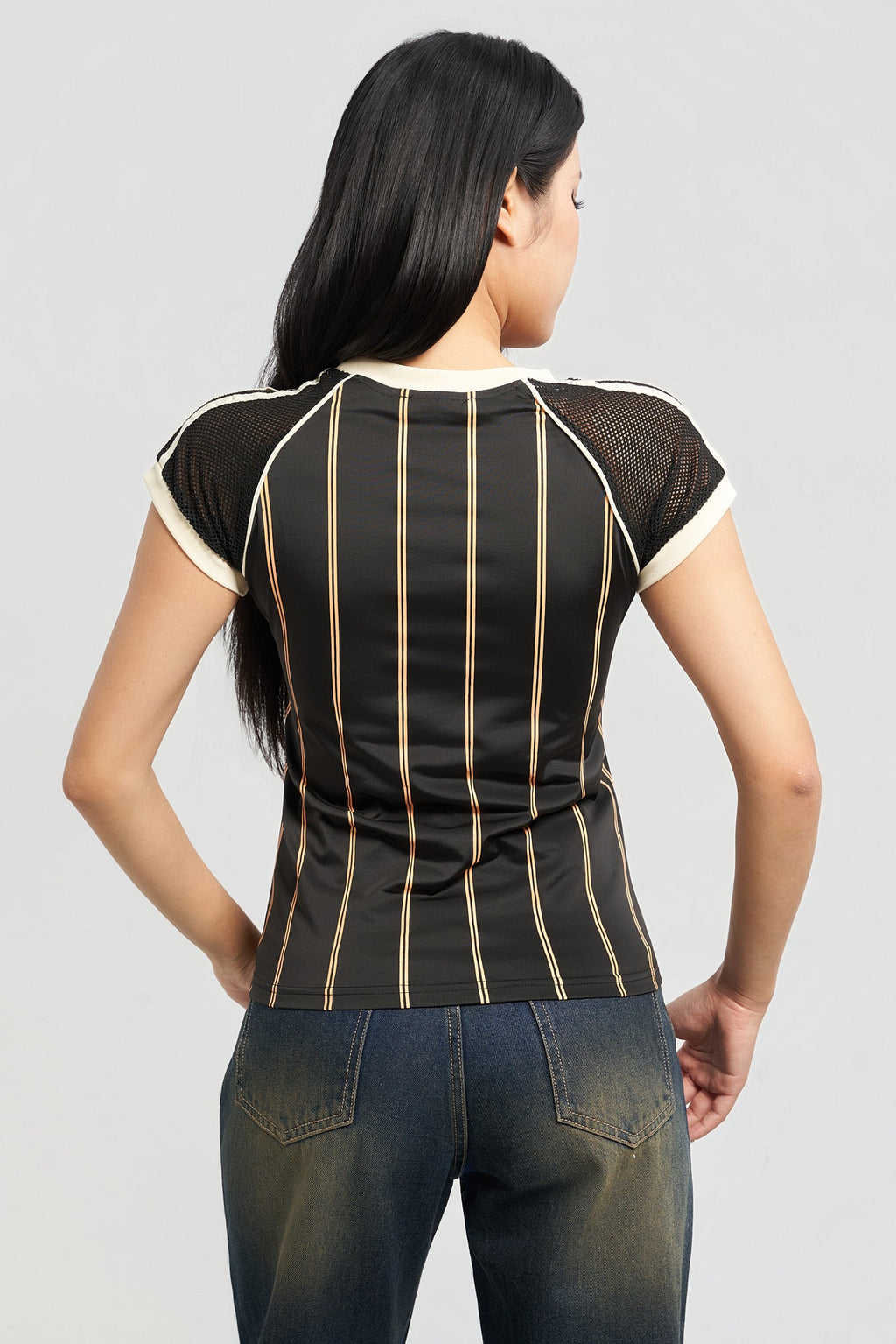 RǏWYÑ | The Playfield Mesh Sleeve Top