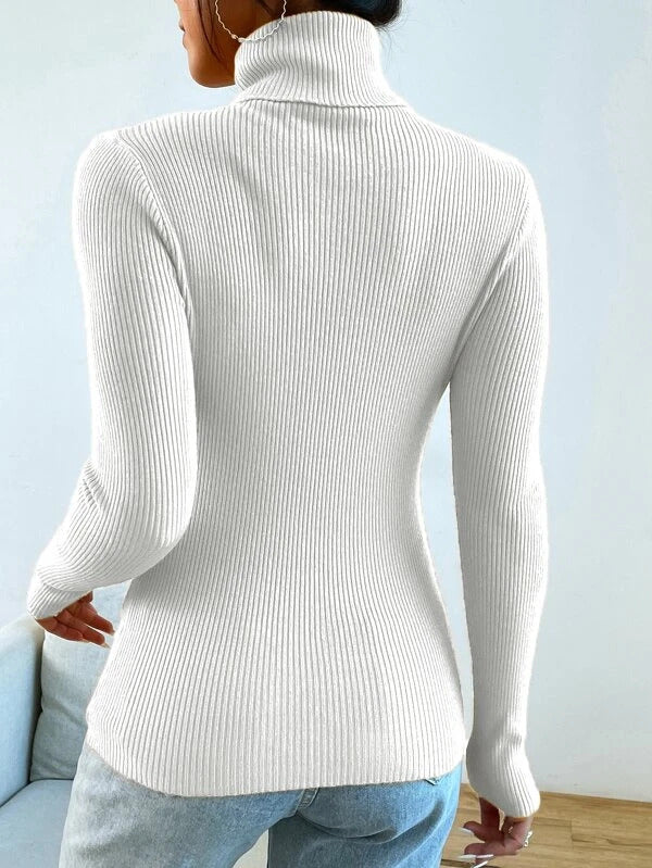 RǏWYÑ | Polo High Neck Rib top