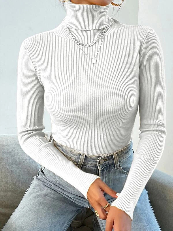 RǏWYÑ | Polo High Neck Rib top