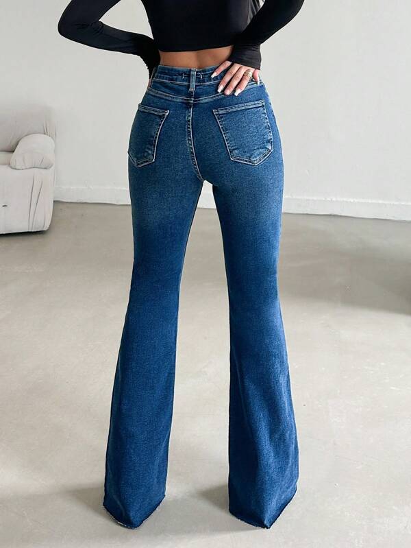 RǏWYÑ | Iconic Babe Raw Edge Bootcut Jeans