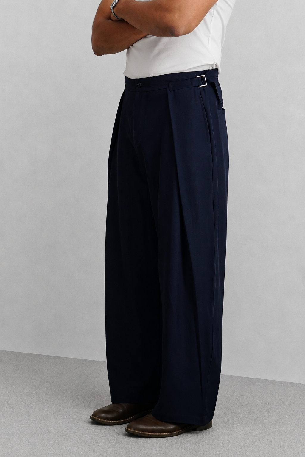 RIWYN Buckle Waist Flex Fit Pants