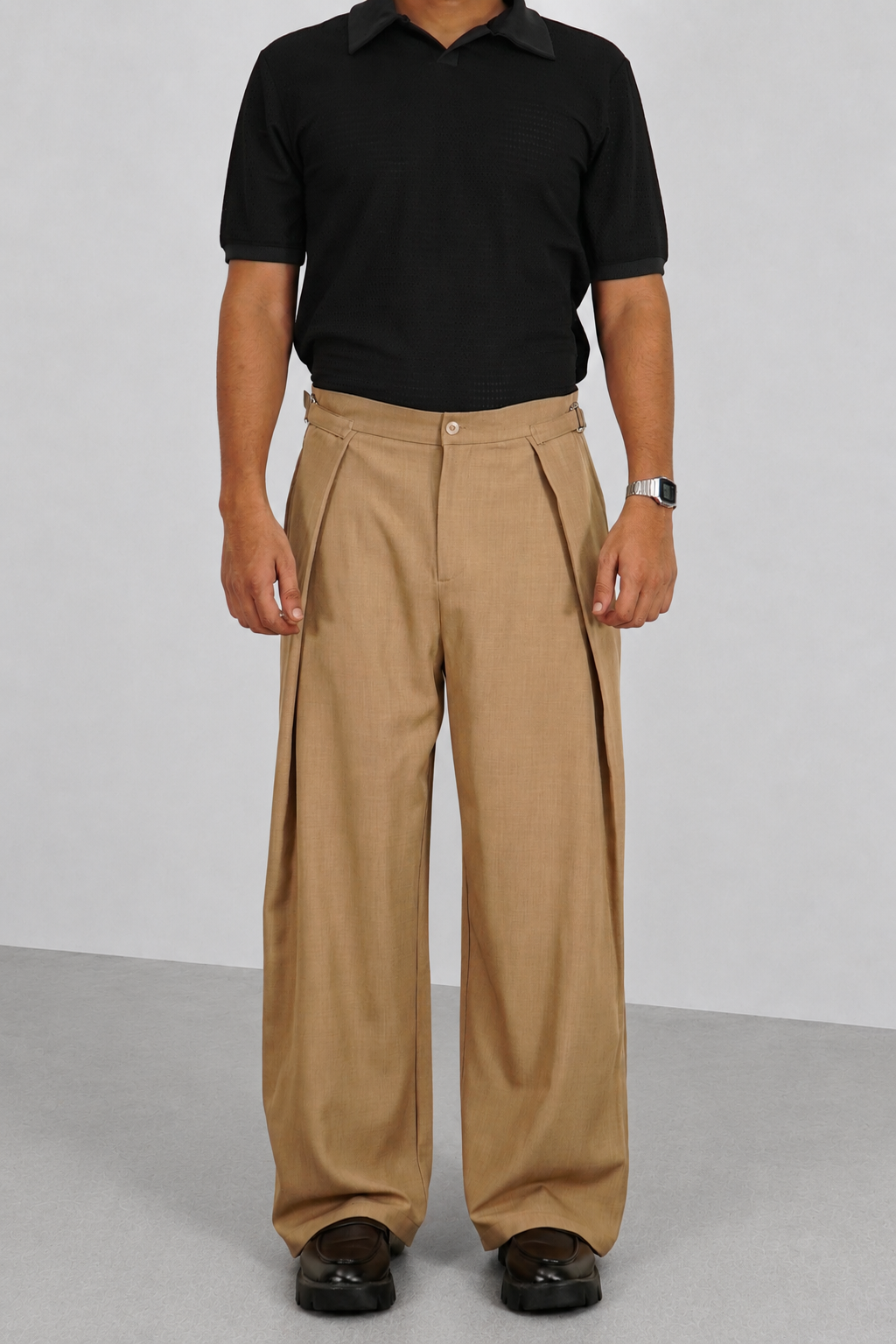 RIWYN Buckle Waist Flex Fit Pants