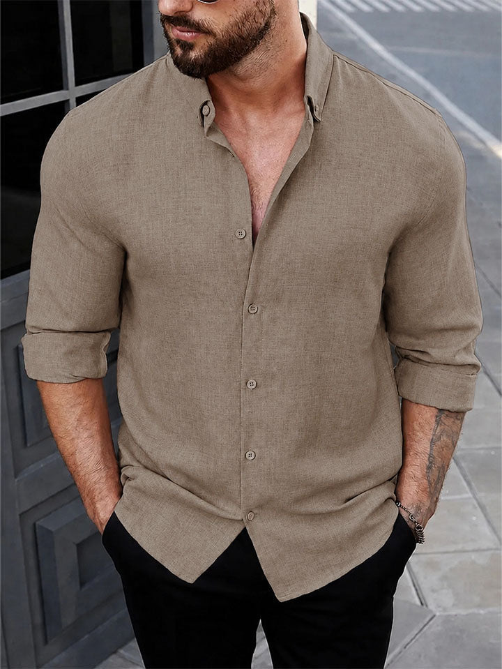 RIWYN Super Soft Linen Long Sleeve Shirt