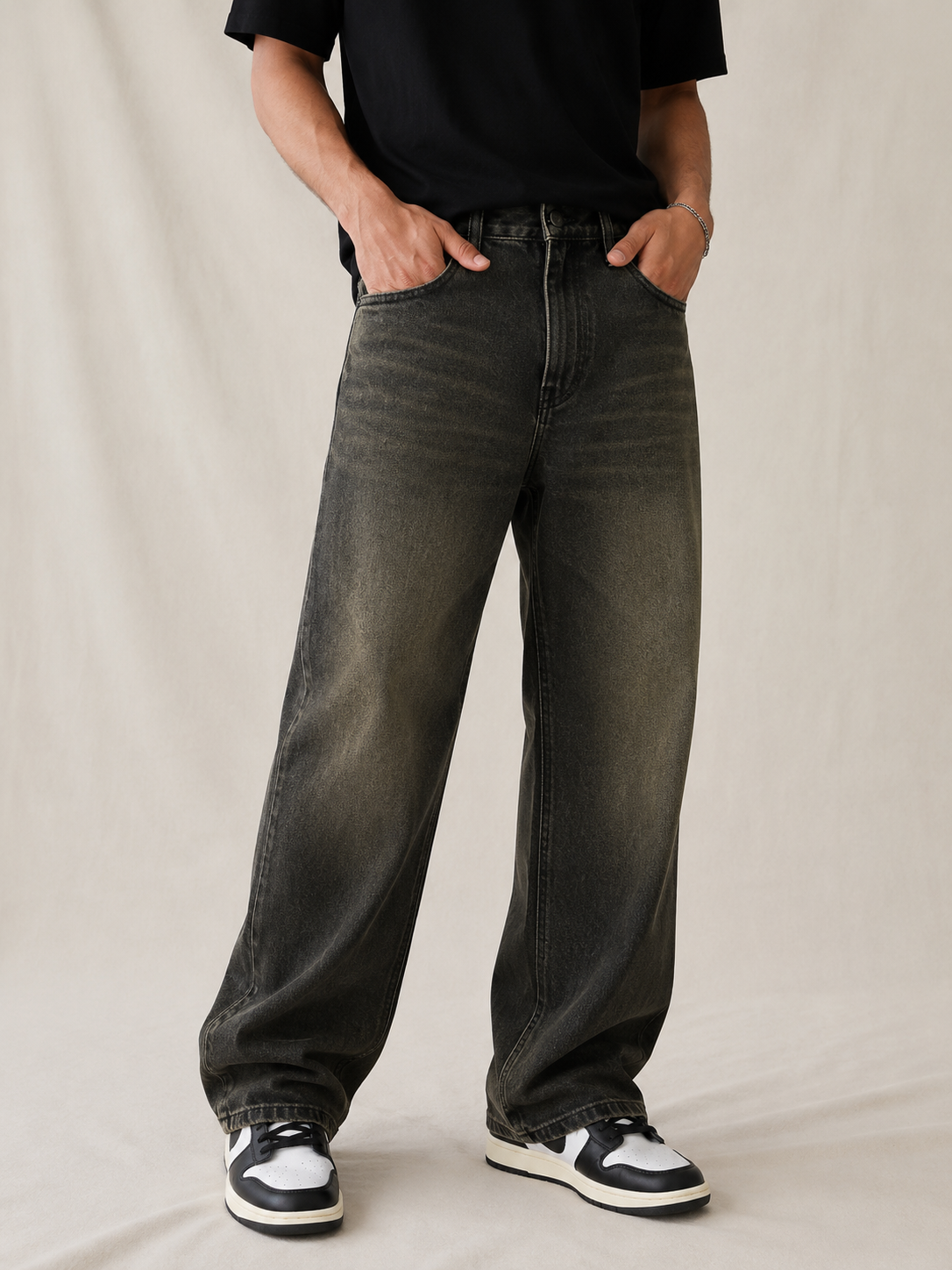 RIWYN Copper Echo Baggy Fit Jeans