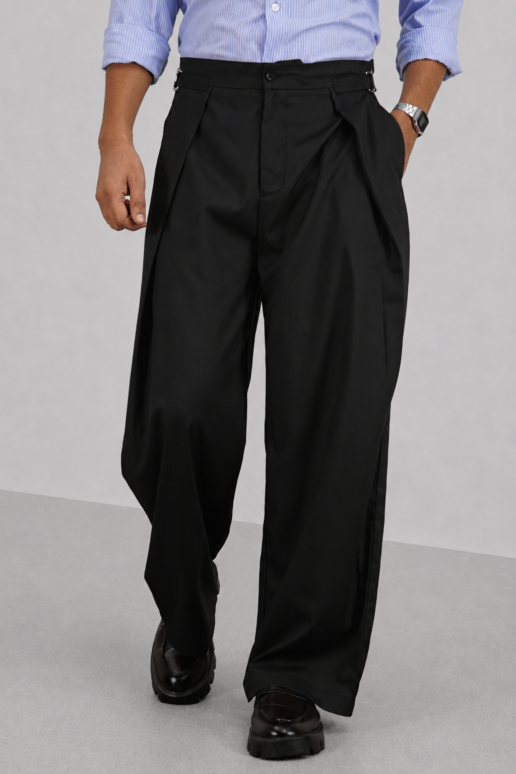 RIWYN Buckle Waist Flex Fit Pants
