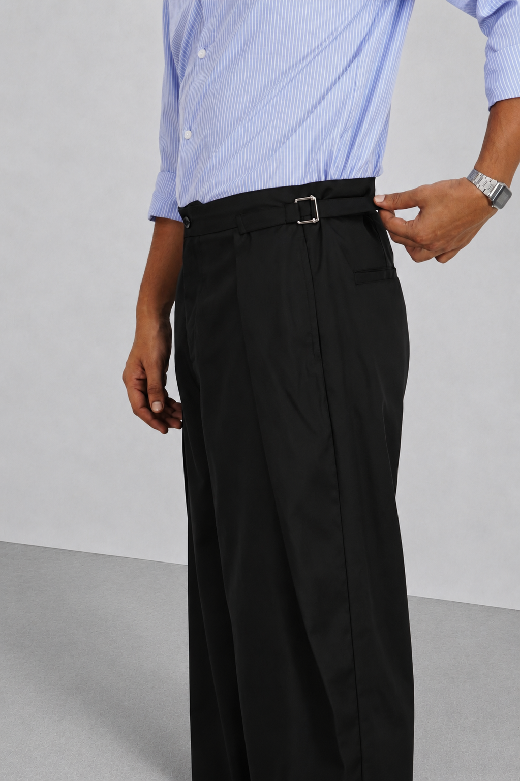 RIWYN Buckle Waist Flex Fit Pants