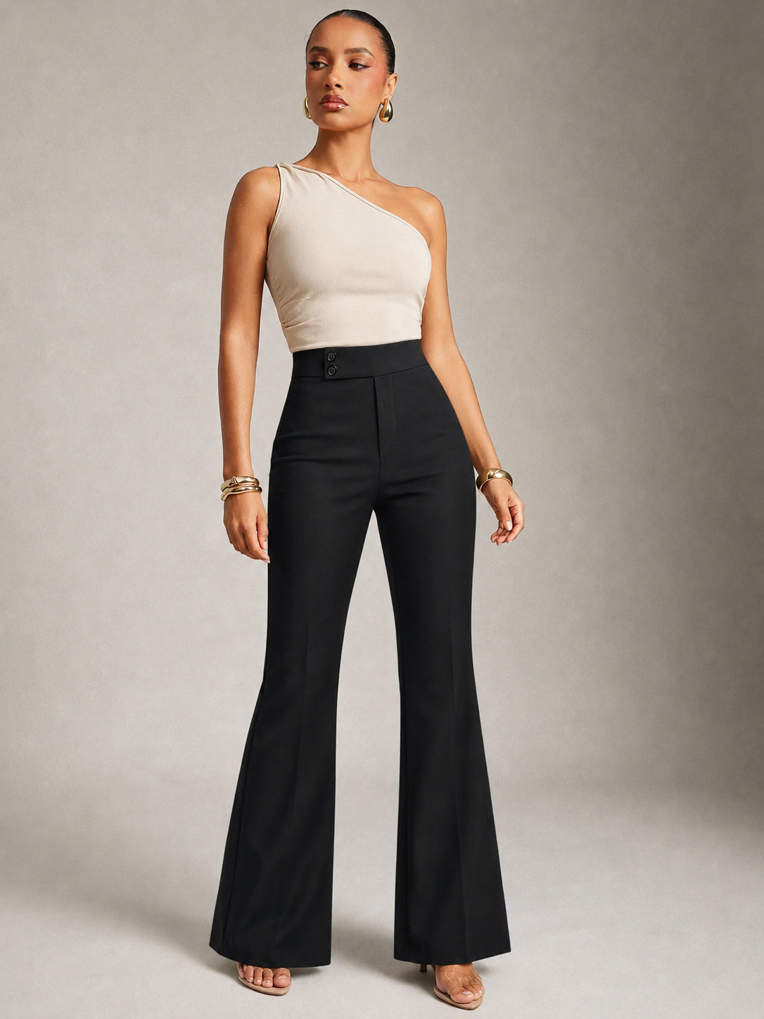 RǏWYÑ | Flare Core High Waist Pants