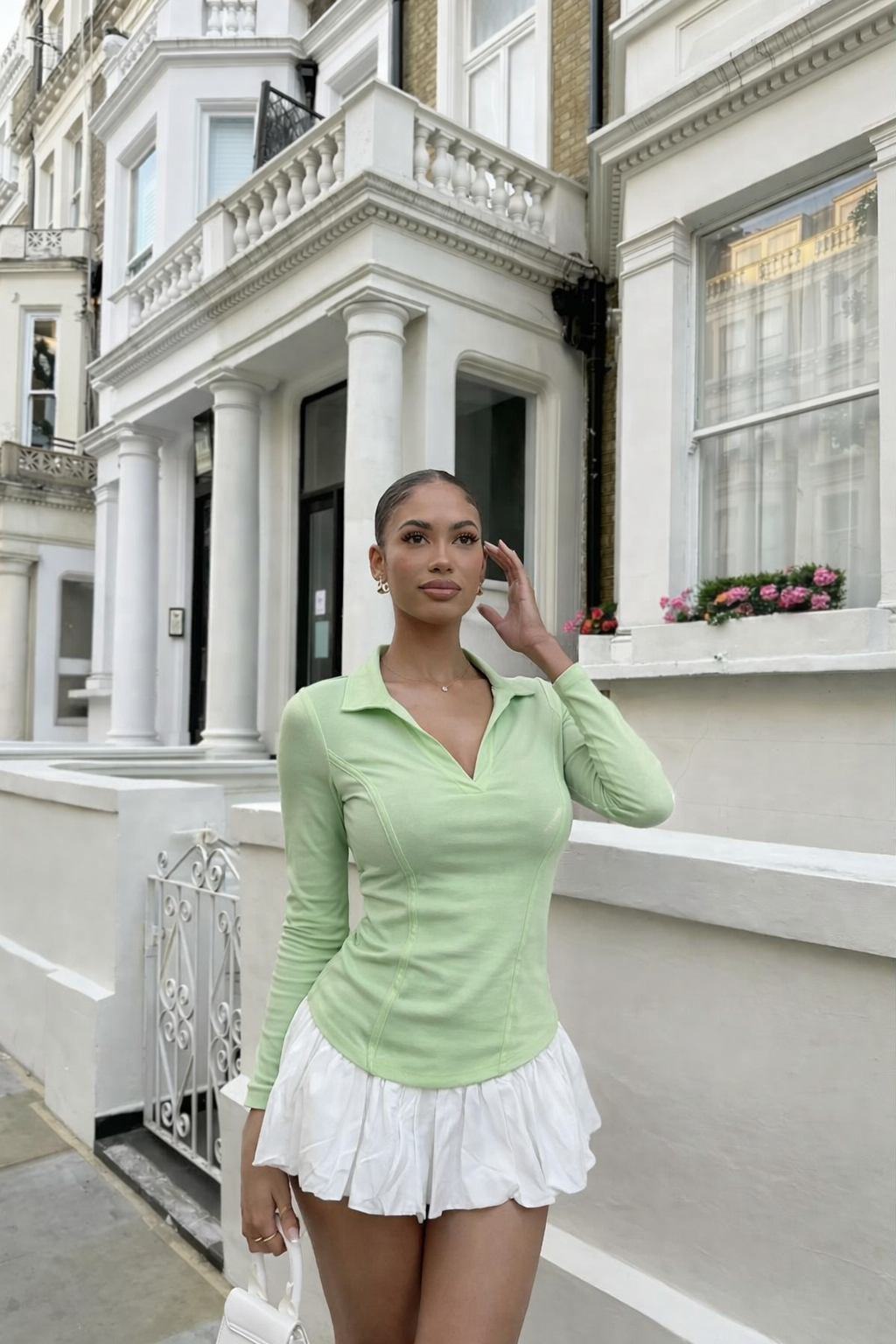 RǏWYÑ | Princess Seam Collared Top