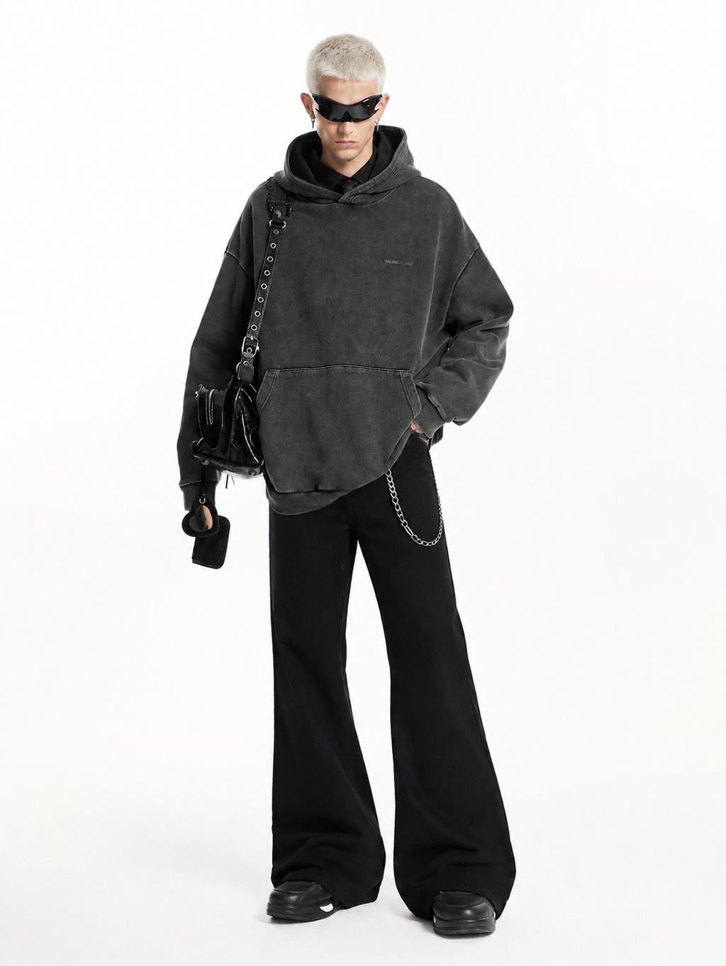 RIWYN Dark Matter Black Bootcut Jeans
