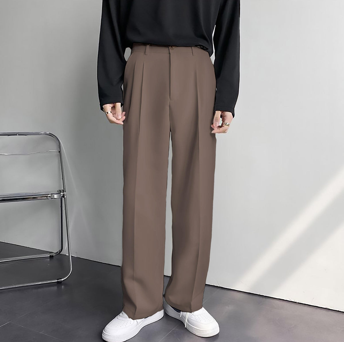 RIWYN Korean Baggy Loose Fit Pants For Men