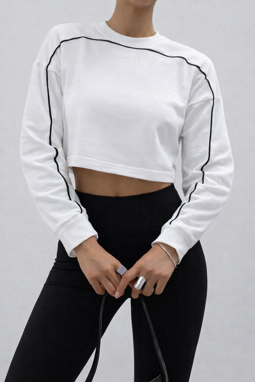 RǏWYÑ | Cloud Contrast Full Sleeve Top