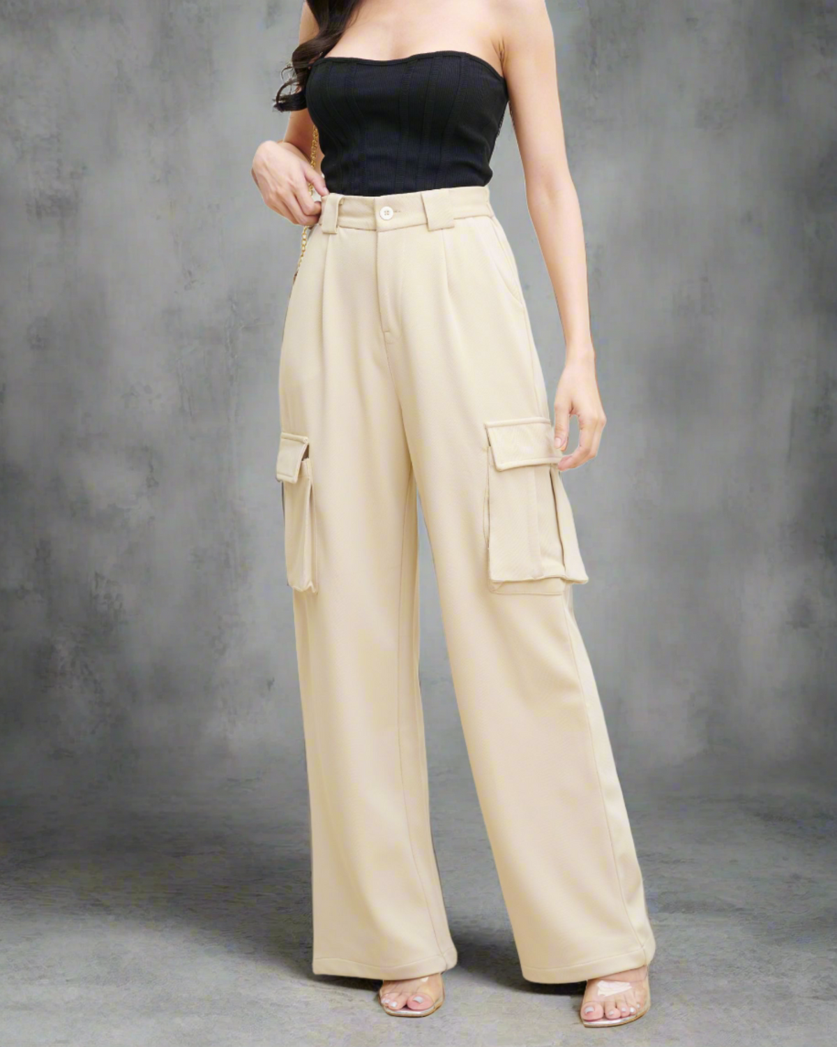 RǏWYÑ | Korean Baggy High Waist Cargo Pants