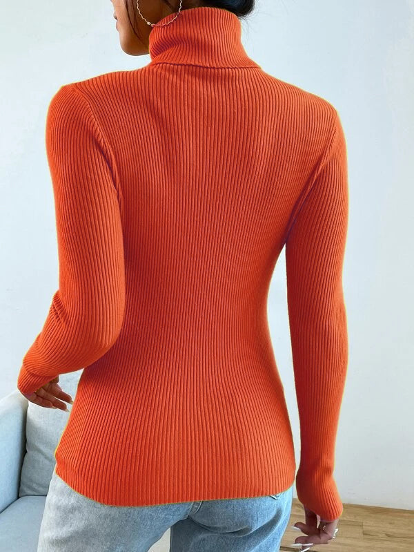 RǏWYÑ | Polo High Neck Rib top