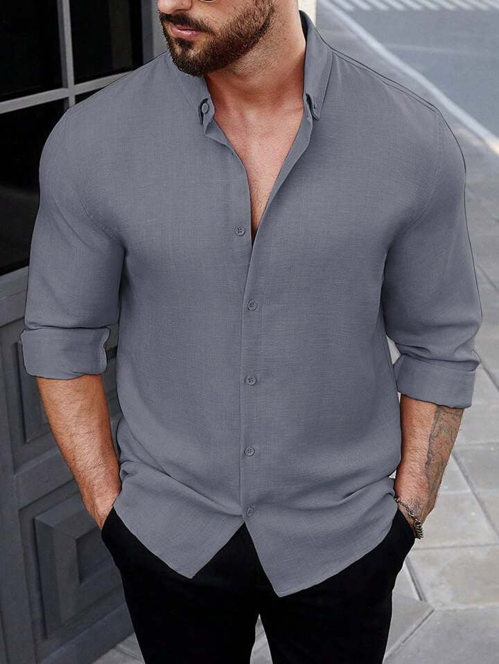 RIWYN Super Soft Linen Long Sleeve Shirt