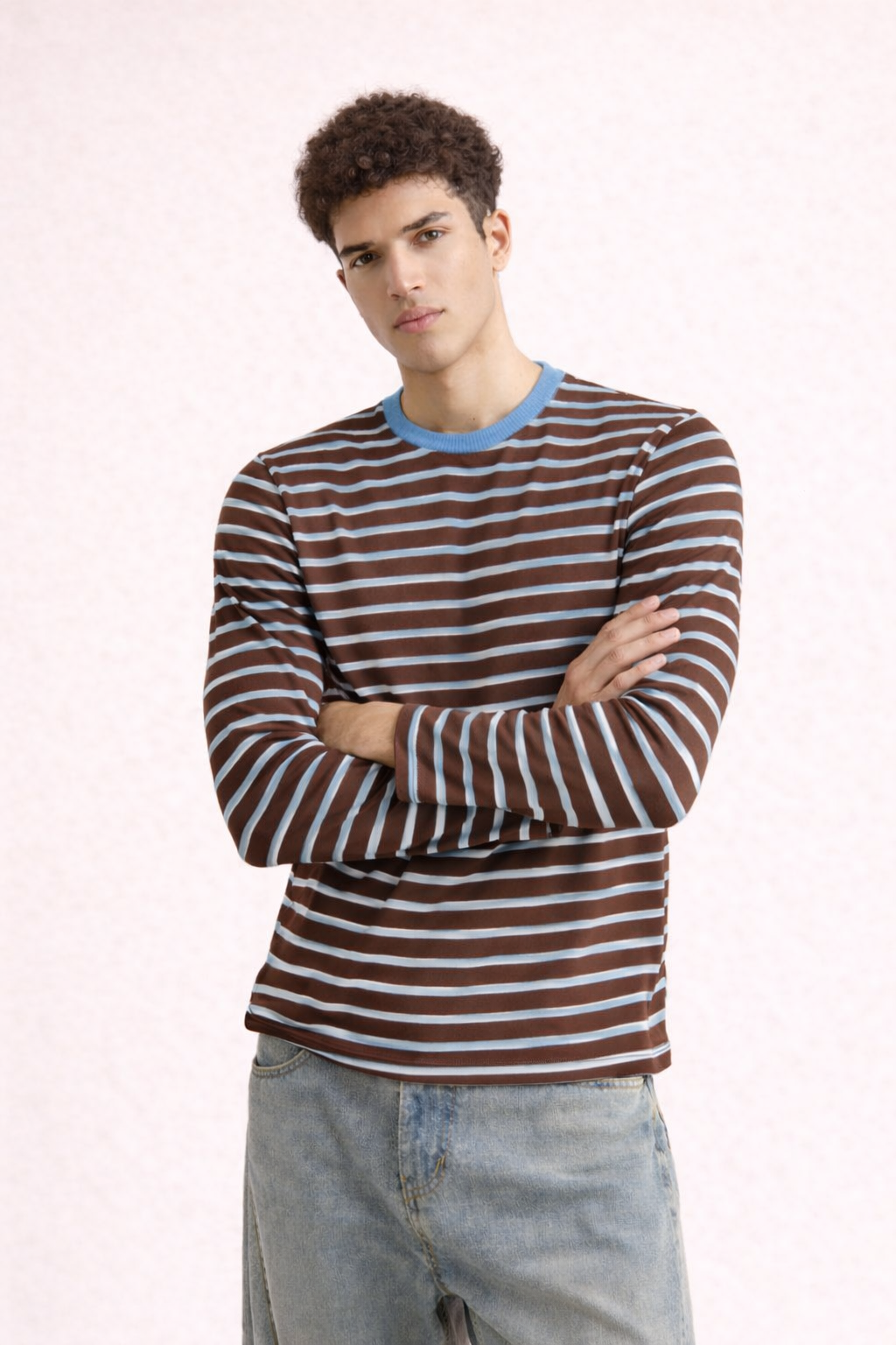 RIWYN Stripe Mode Long Sleeve Tshirt