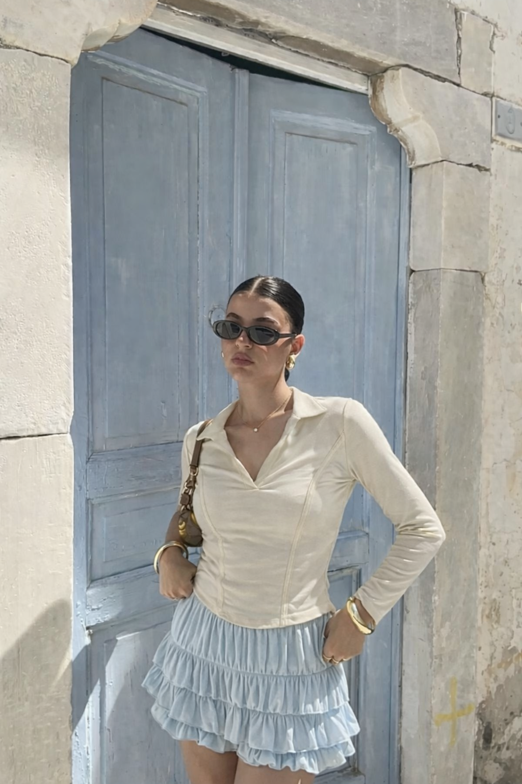 RǏWYÑ | Princess Seam Collared Top