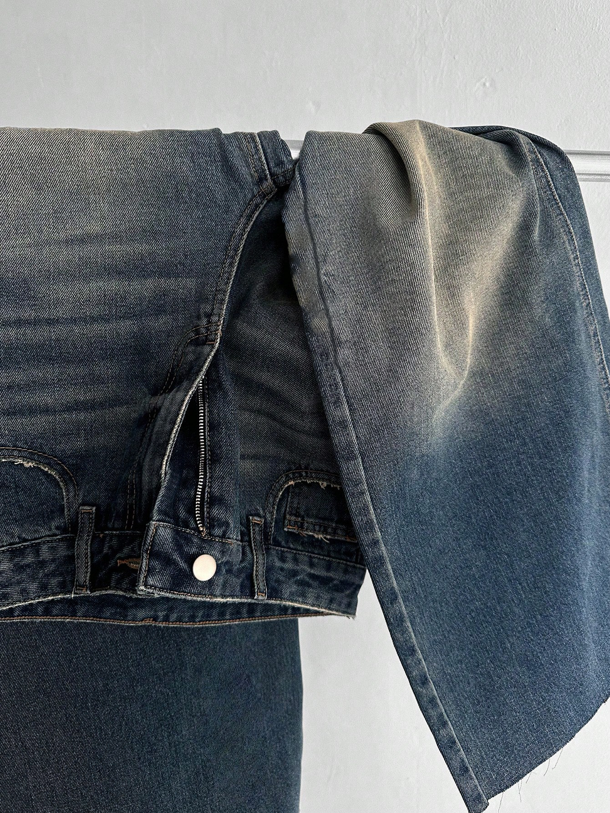RǏWYÑ | Stale Blue Baggy Wide Leg Jeans
