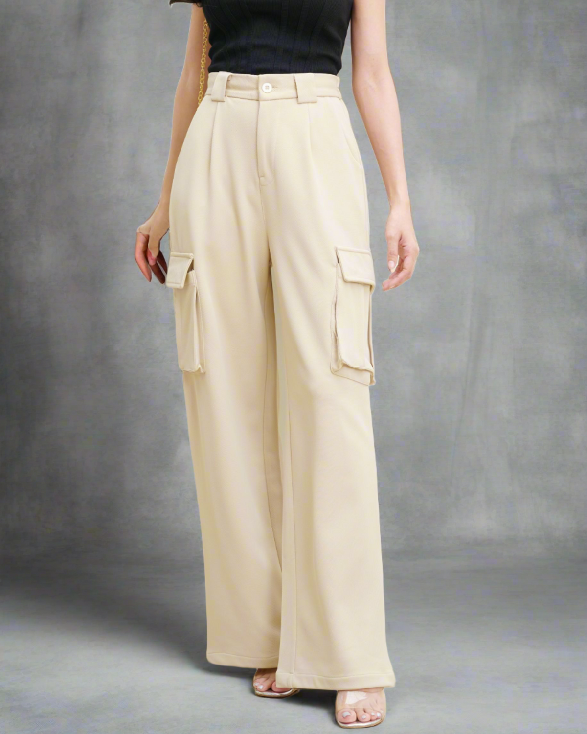 RǏWYÑ | Korean Baggy High Waist Cargo Pants
