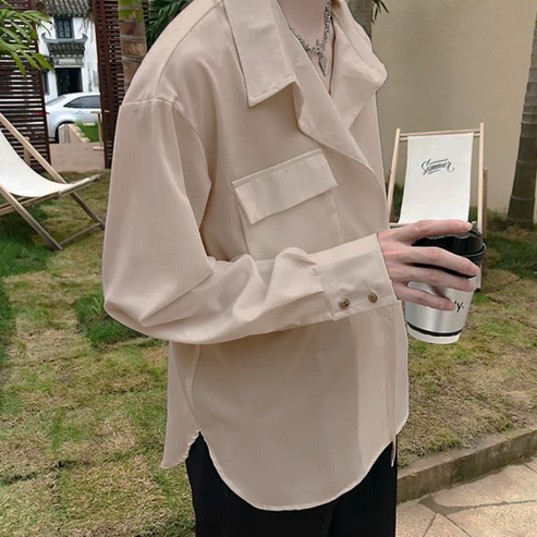 RIWYN Tokyo Style With Belt Oversized Shirt