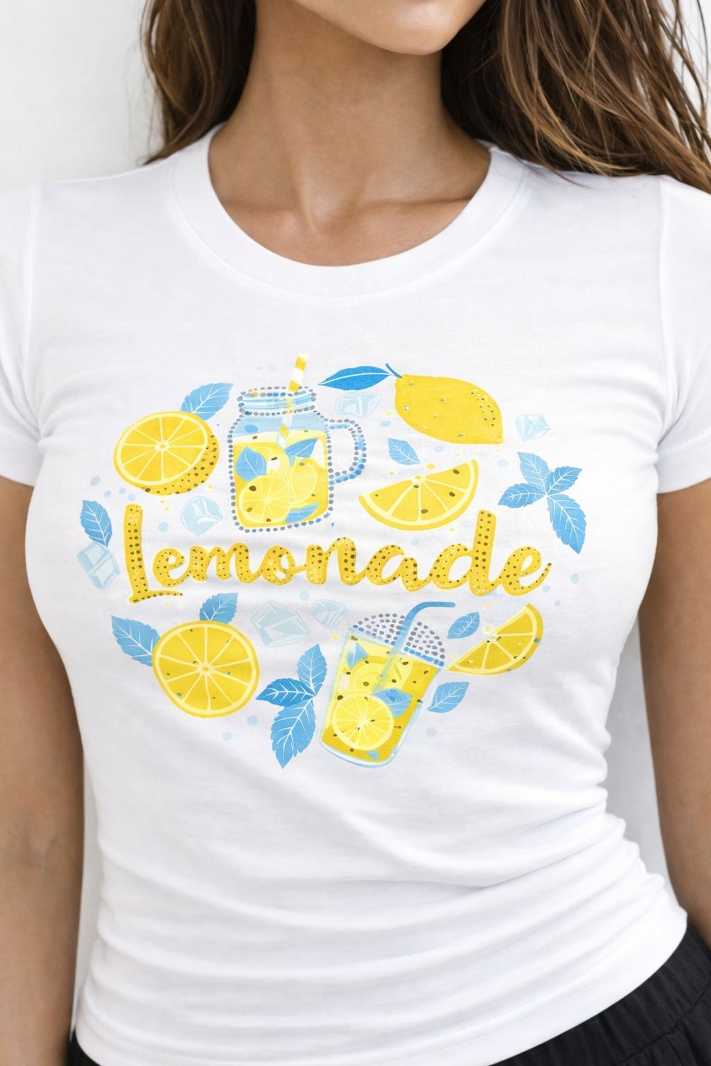 RǏWYÑ | Lemon Splash Baby Tee
