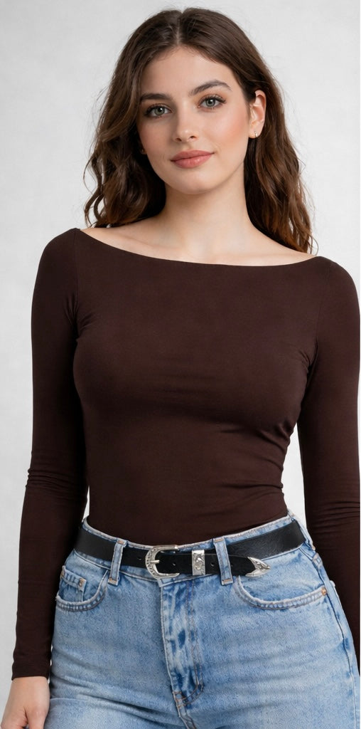 RǏWYÑ | Backless Long-Sleeve Top