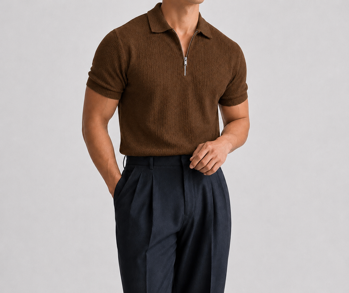 RIWYN Urban Tribe Knit Polo