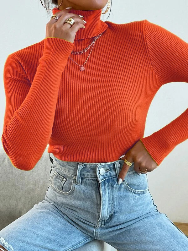 RǏWYÑ | Polo High Neck Rib top