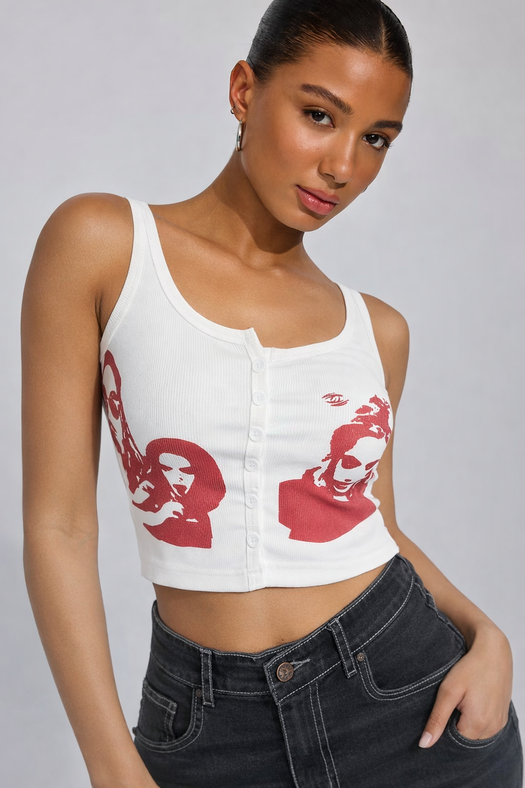 RǏWYÑ | Art Form Button Up Top