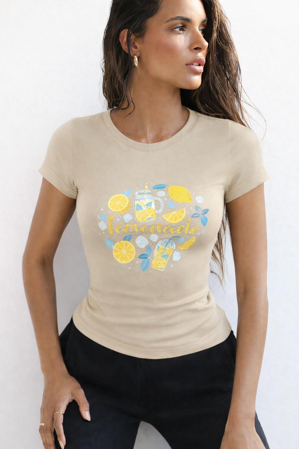 RǏWYÑ | Lemon Splash Baby Tee