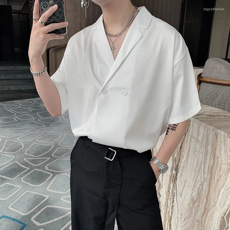 RIWYN Hanbok double buttoned men shirt