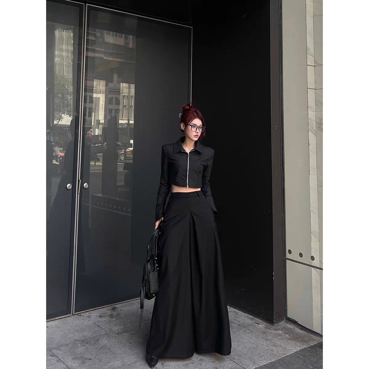 RǏWYÑ | Sakura Bloom Wide Leg Trousers