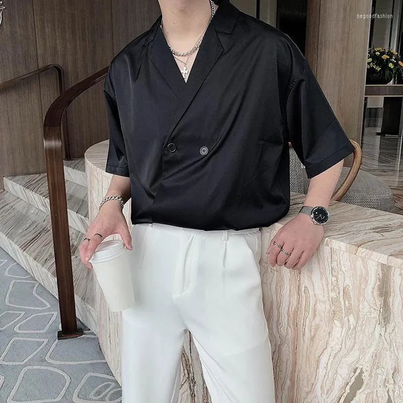 RIWYN Hanbok double buttoned men shirt