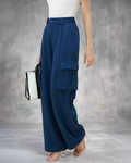 RǏWYÑ | Korean Baggy High Waist Cargo Pants