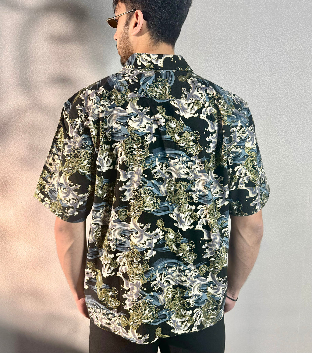 RIWYN Sea Dragon Structured Shirt