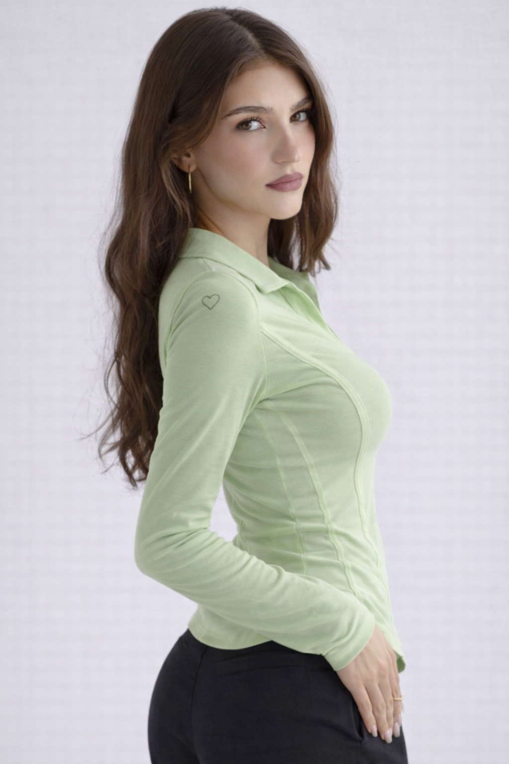 RǏWYÑ | Princess Seam Collared Top