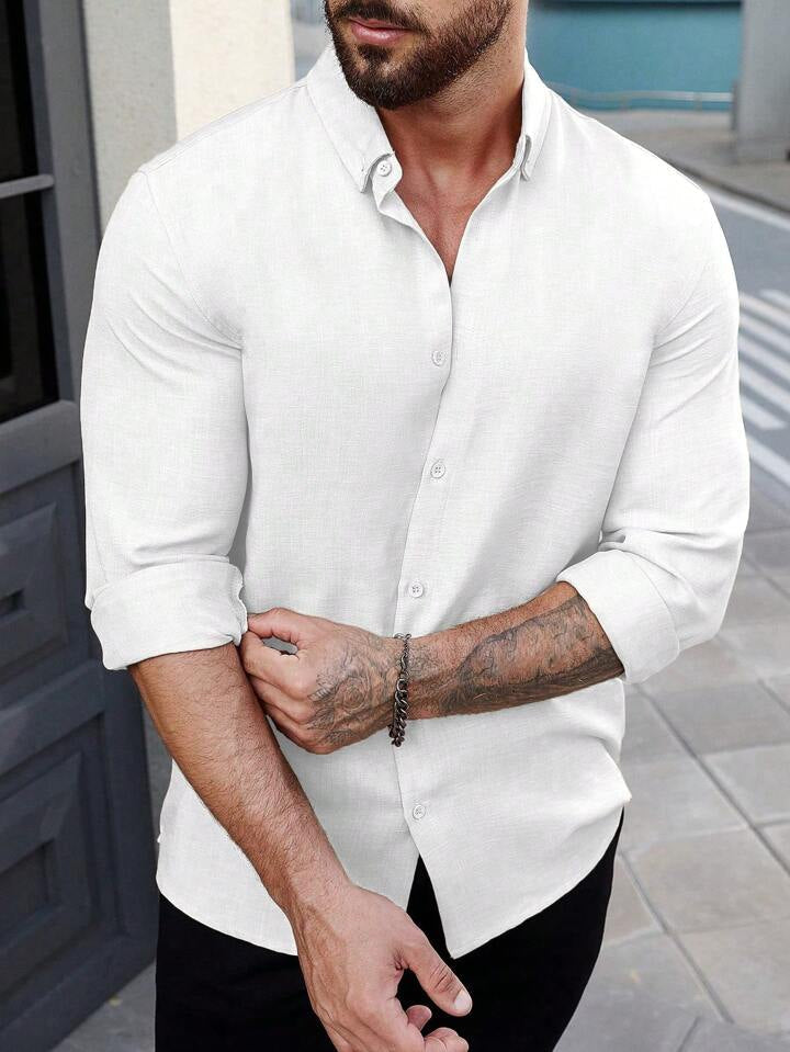 RIWYN Super Soft Linen Long Sleeve Shirt