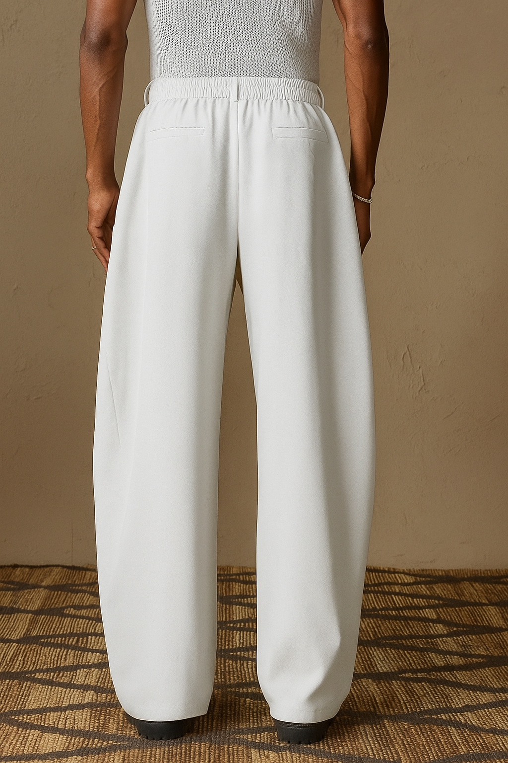 RIWYN Draped Game Pleated Trouser