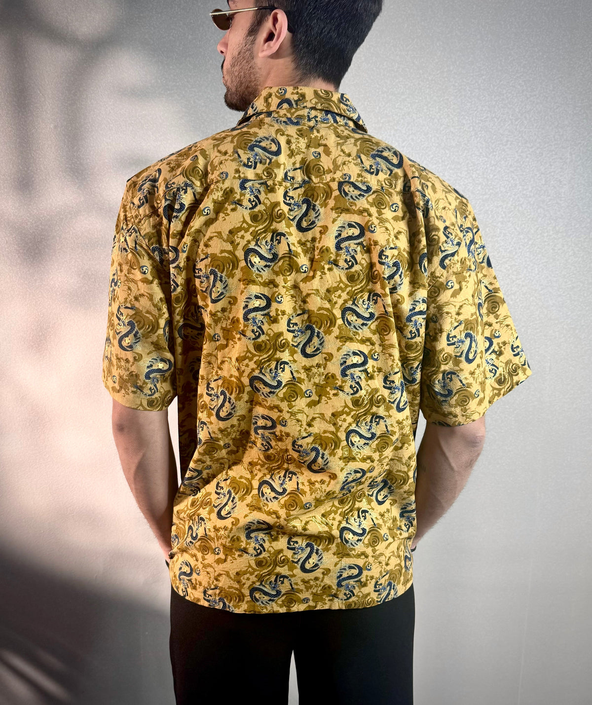 RIWYN Dragon Evil Eye Structured Shirt