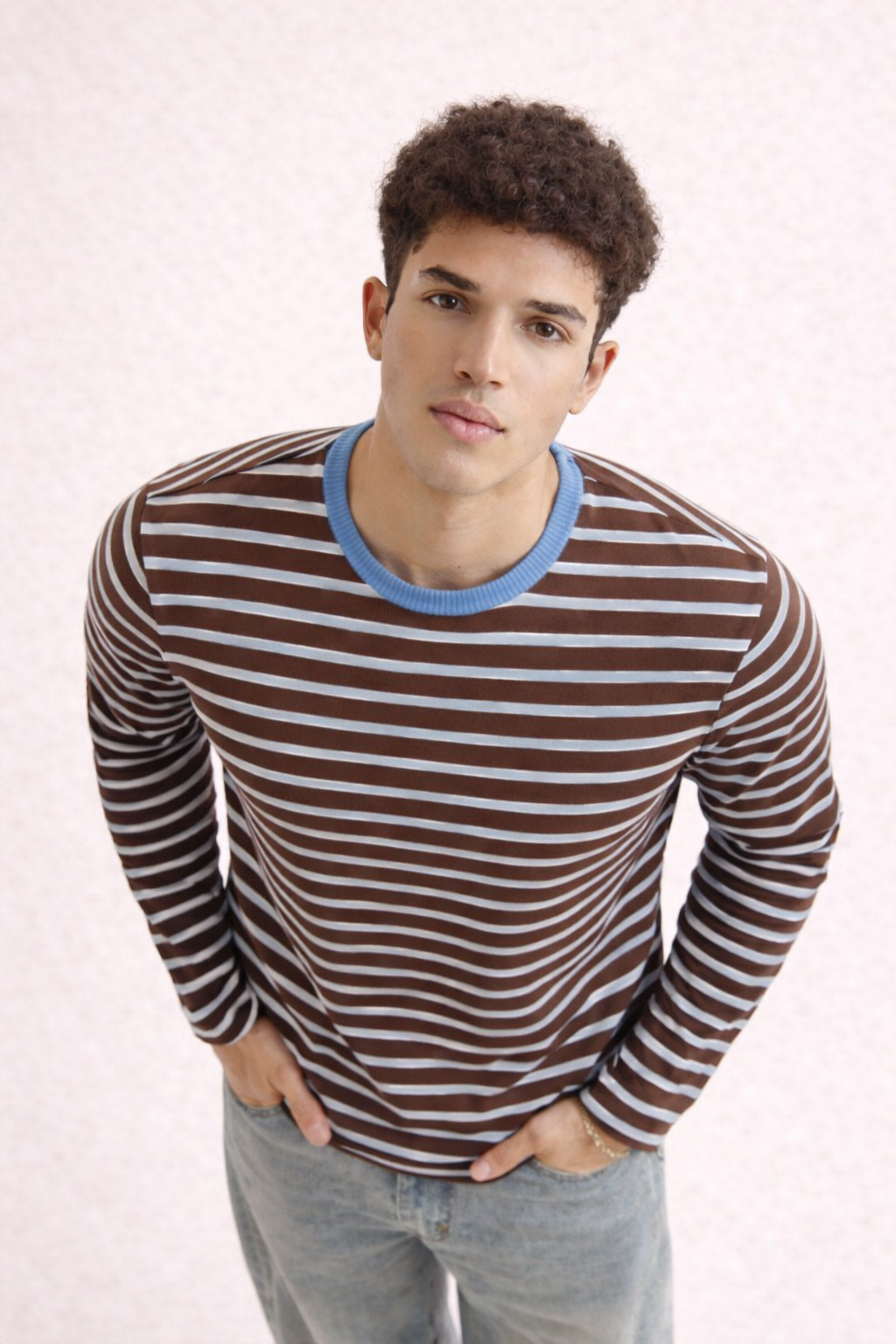 RIWYN Stripe Mode Long Sleeve Tshirt