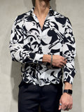 RIWYN Abstract Rhythm Print Full-Sleeves Shirt