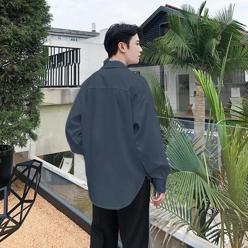 RIWYN Tokyo Style With Belt Oversized Shirt
