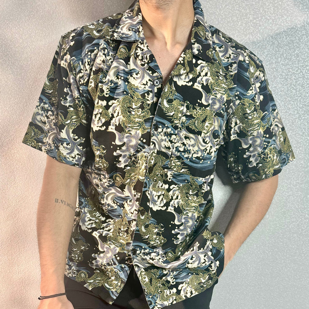 RIWYN Sea Dragon Structured Shirt