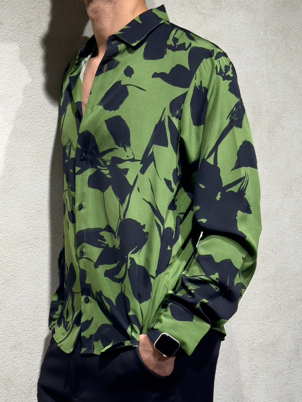 RIWYN Floral Forest Core Print Full-Sleeves Shirt