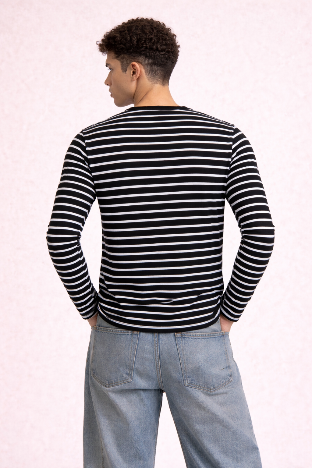RIWYN Stripe Mode Long Sleeve Tshirt