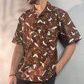 RIWYN Tranquil Swan in Brownland Structured Shirt