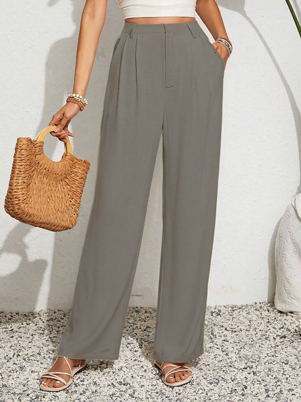 RǏWYÑ | Super Soft Linen Korean Baggy Pants
