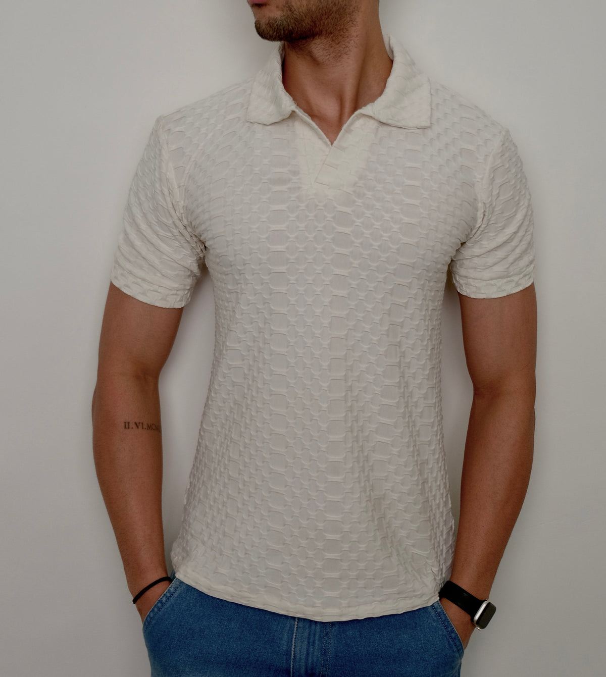 RIWYN Jacquard Elite Polo T-shirt